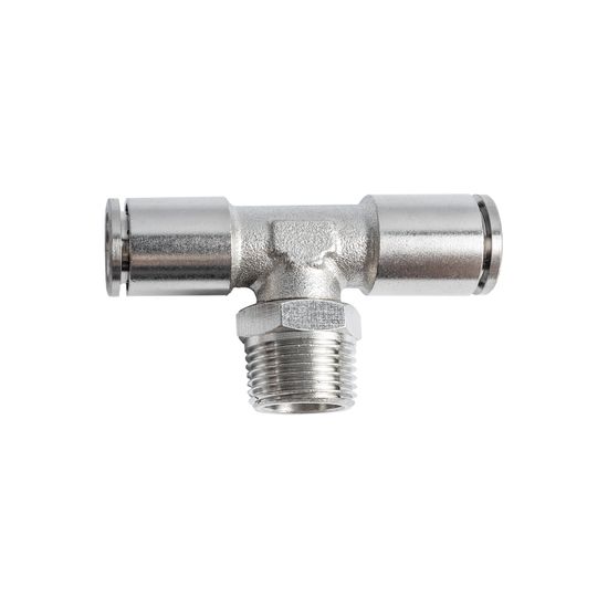 Metal Pu Fitting T-joint 10mm 3/8" M